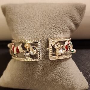Christmas Hinged Bracelet